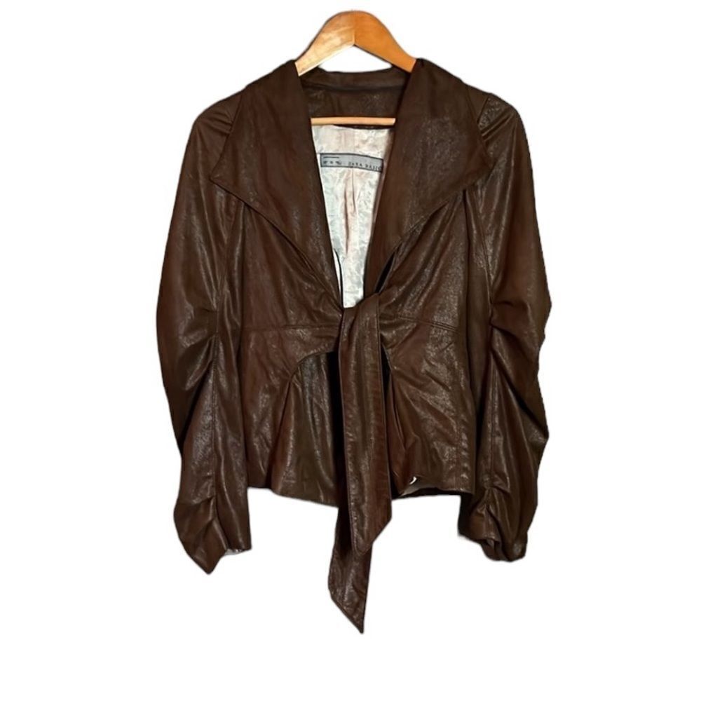 Zara basic tie front jacket/ blazer. Size xs